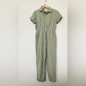 Jessica Simpson cinch waist romper cotton and linen